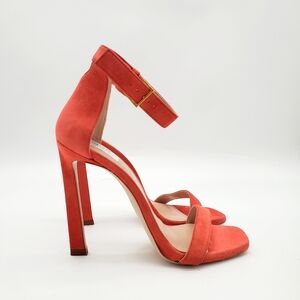 Stuart Weitzman Nudist Curve Square Heels 8.5